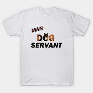 Man Dog Servant - Chihuahua oil painting word art T-Shirt